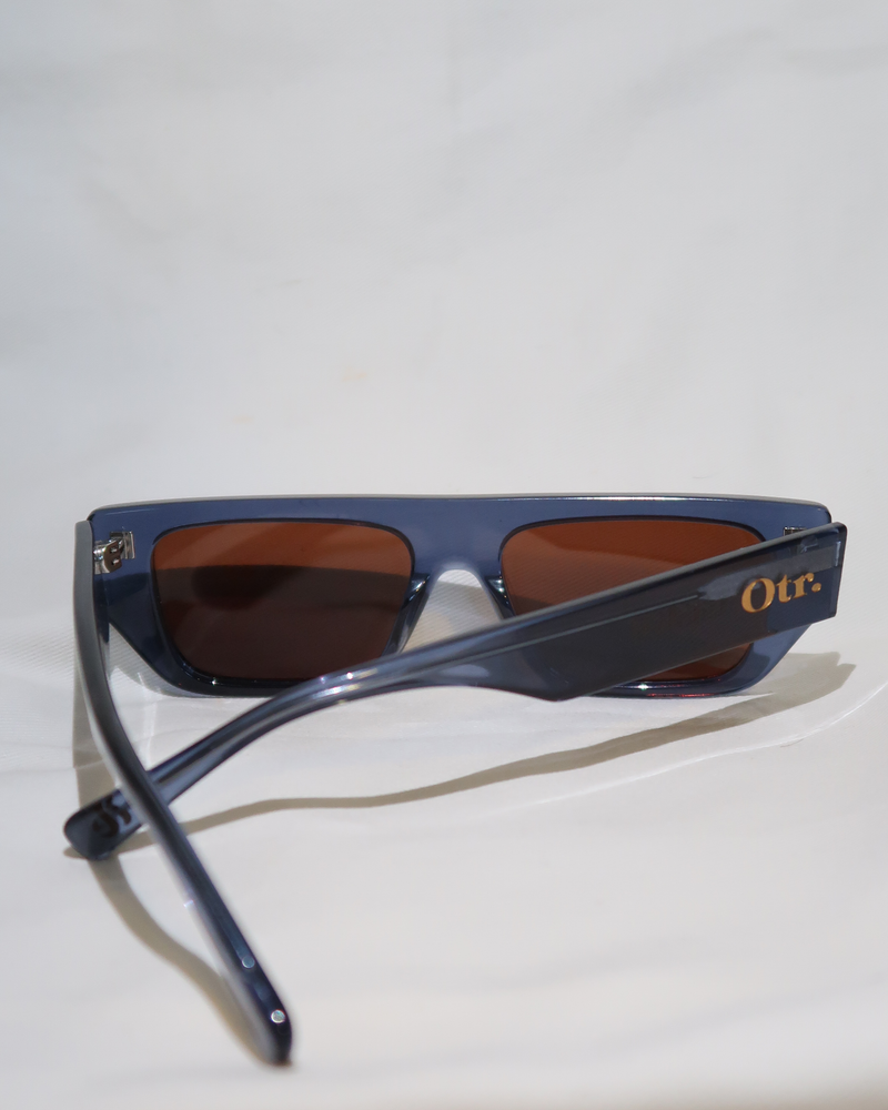 OTR Sunglasses || Blue Frames + Orange lens