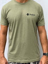 Graphic Fitted Tee - Olive